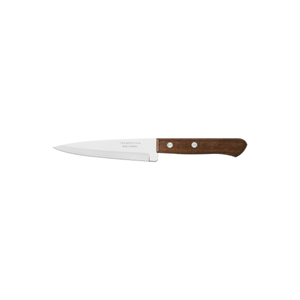 Cuchillo para Pescado y Cocina Tramontina Dynamic con Lámina de Acero Inoxidable y Mango de Madera Natural 5"