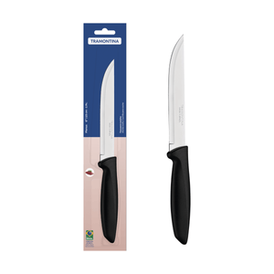 Cuchillo para Cocina Tramontina Plenus con Lámina en Acero Inoxidable y Mango de Polipropileno Negro 6"