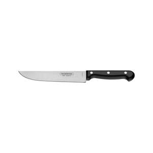 Cuchillo de Cocina Tramontina Ultracorte con Lámina de Acero Inoxidable y Mango de Polipropileno Negro de 6"