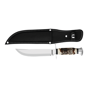 Cuchillo Tramontina Deporte con Lámina en Acero Inoxidable y Mango ABS con Vaina Negra de Sintético 6"