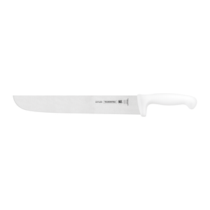 Cuchillo para Carne Tramontina Profesional con Lámina en Acero Inoxidable y Mango de Polipropileno Blanco 12"