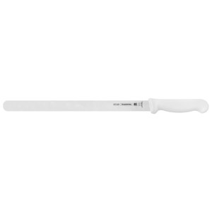 Cuchillo para Fiambres Tramontina Profesional con Lámina en Acero Inoxidable y Mango de Polipropileno Blanco 14"