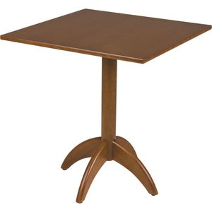 Mesa de madera Tramontina cuadrada de madera tauarí almendra, 4 lugares, 70 cm