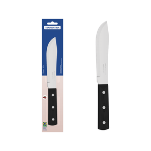 Cuchillo para Cocina Tramontina Plenus con Lámina en Acero Inoxidable y Mango de Polipropileno Negro 6"