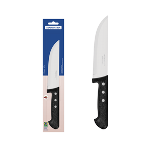 Cuchillo para Cocina Tramontina Plenus con Lámina en Acero Inoxidable y Mango de Polipropileno Negro 6"