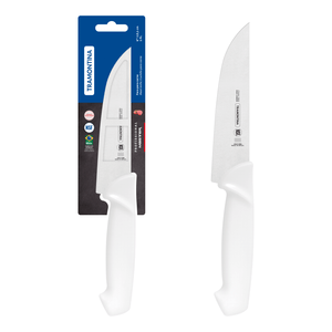 Cuchillo Carnicero Tramontina Profesional con Lámina en Acero Inoxidable y Mango de Polipropileno Blanco 6"