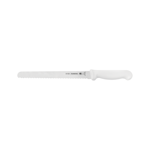 Cuchillo para Pan Tramontina Profesional con Lámina en Acero Inoxidable y Mango de Polipropileno Blanco 10"