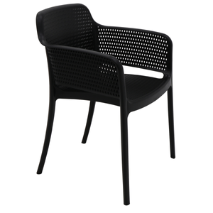 Silla Tramontina Gabriela Eco en Polipropileno Océano +Clean Negro