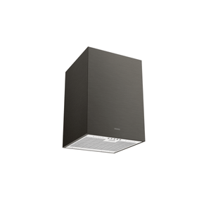 Tramontina Square Isla 40 Silent Black Steel Hood con acabado Satinado