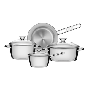 Batería de Cocina Allegra en Acero Inoxidable de 4 Pzs