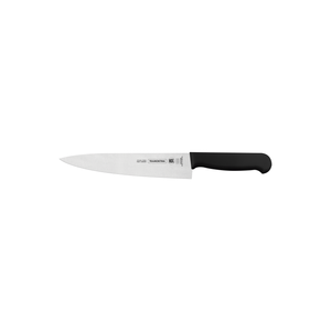 Cuchillo para Carne Tramontina Profissional con Lámina en Acero Inoxidable y Mango de Polipropileno Negro con Protección Antimicrobiana 8"