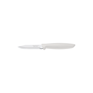 Cuchillo para Legumbres y Frutas Tramontina Plenus con Lámina en Acero Inoxidable y Mango de Polipropileno Off White 3"