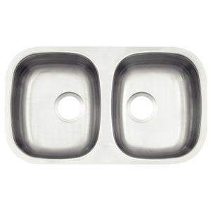 Cubeta Bajo Poner Tramontina Isis 2C 34 BL en acero inoxidable cepillado 77x45 cm