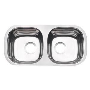 Cubeta Bajo Poner Tramontina Isis 2C 34 BL en acero inoxidable Pulido 72x34 cm