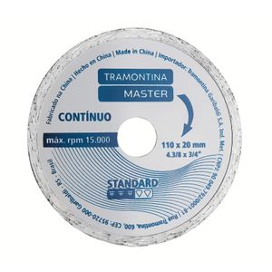Disco Diamantado Corte Continuo 4.3/8" Tramontina MASTER Modelo Standard