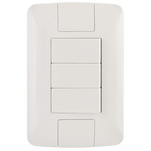 Conjunto 4x2 con 3 Interruptores Sencillos Tramontina Aria 10 A 250 V