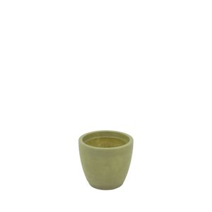 Maceta Tramontina Asteca en Polietileno Verde Oliva con Plato 24 cm