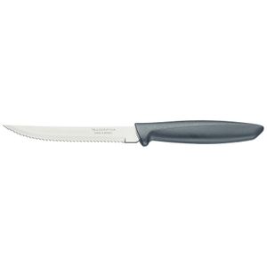 Cuchillo para Asado y Frutas Tramontina Plenus con Lámina de Acero Inoxidable y Mango de Polipropileno Gris 5"